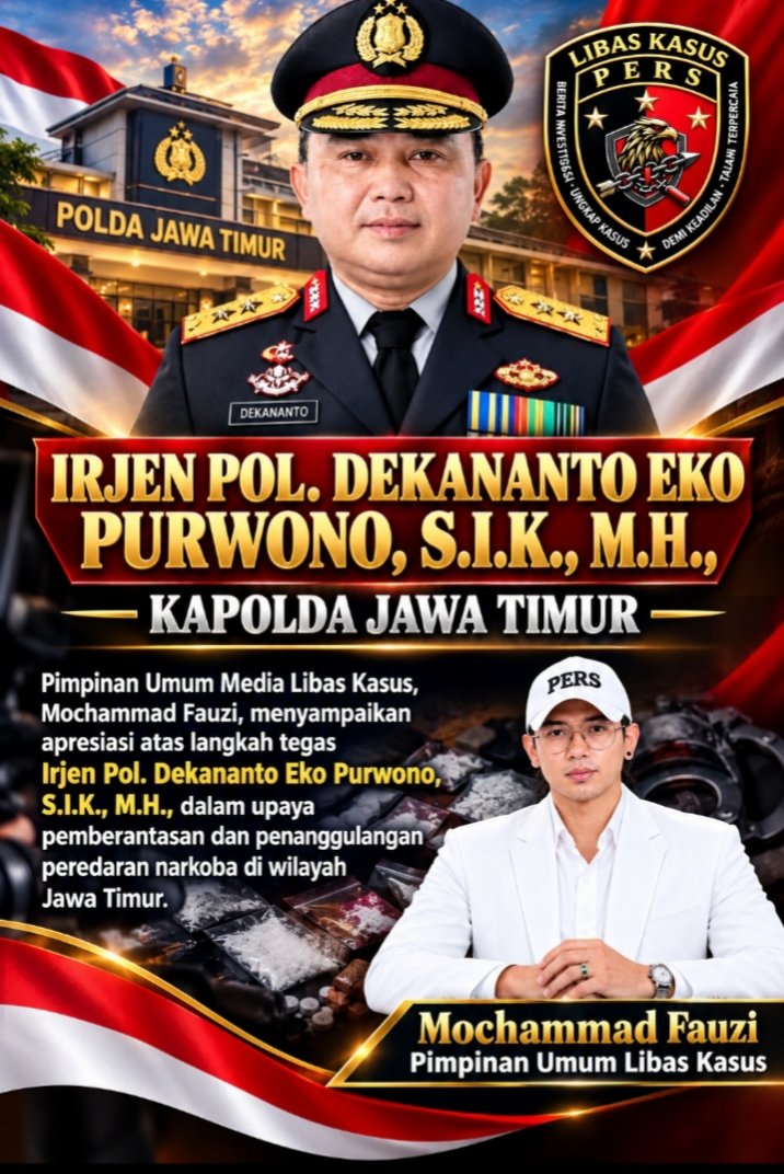 Kapolda Jatim Tancap Gas Berantas Narkoba, Pimpinan Umum Libas Kasus Beri Apresiasi