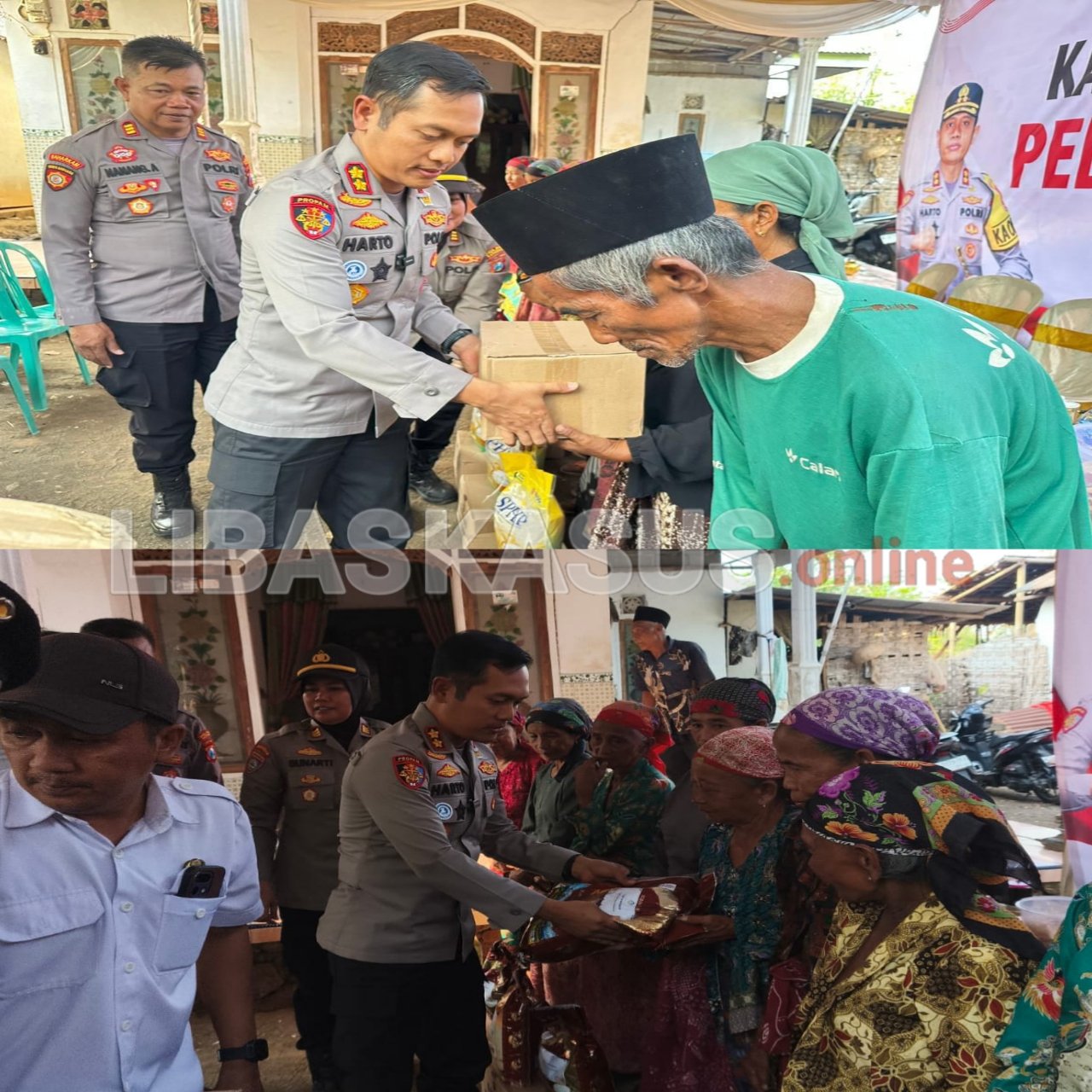 Kapolres Pasuruan Salurkan Bantuan Air Bersih dan Sembako untuk Warga Kedungrejo