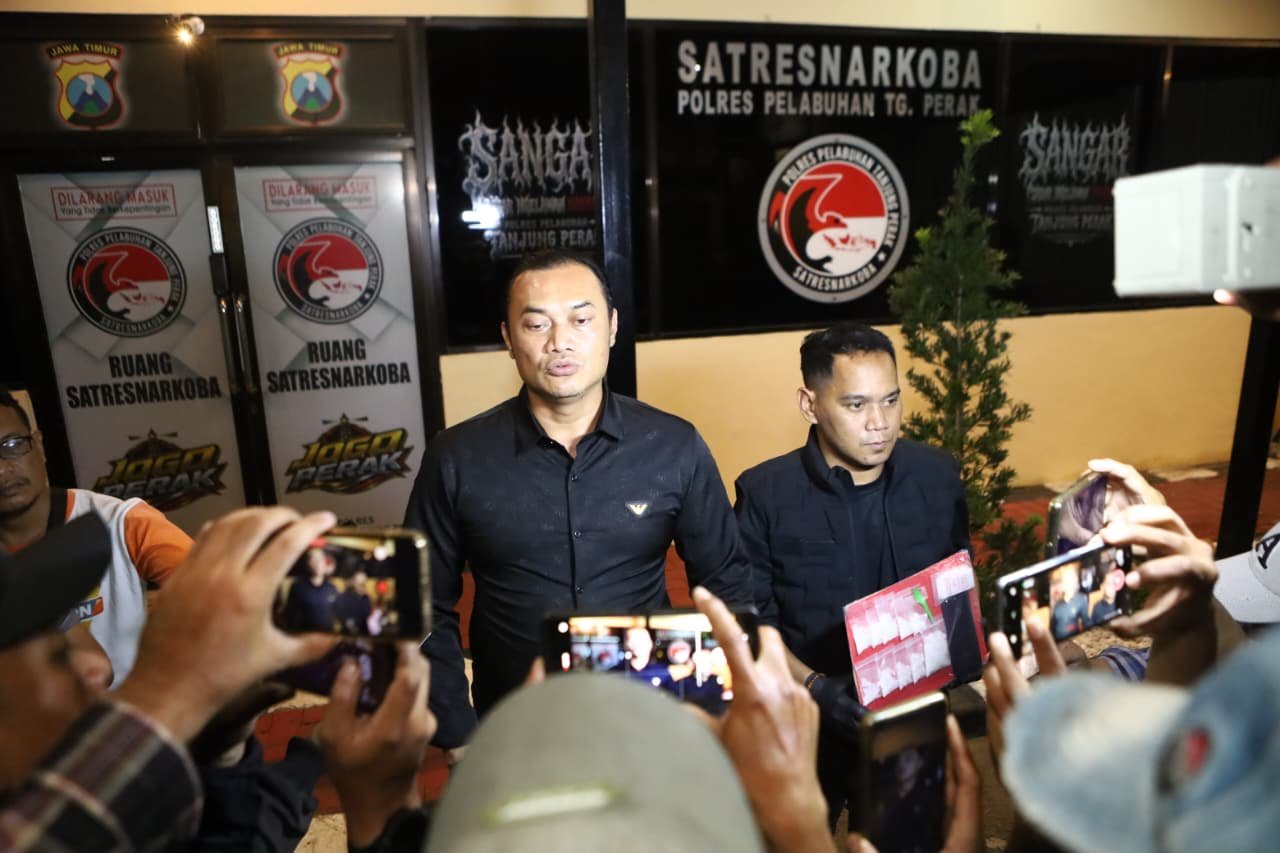 Polres Pelabuhan Tanjung Perak Gagalkan Peredaran Sabu Jaringan Lintas Daerah