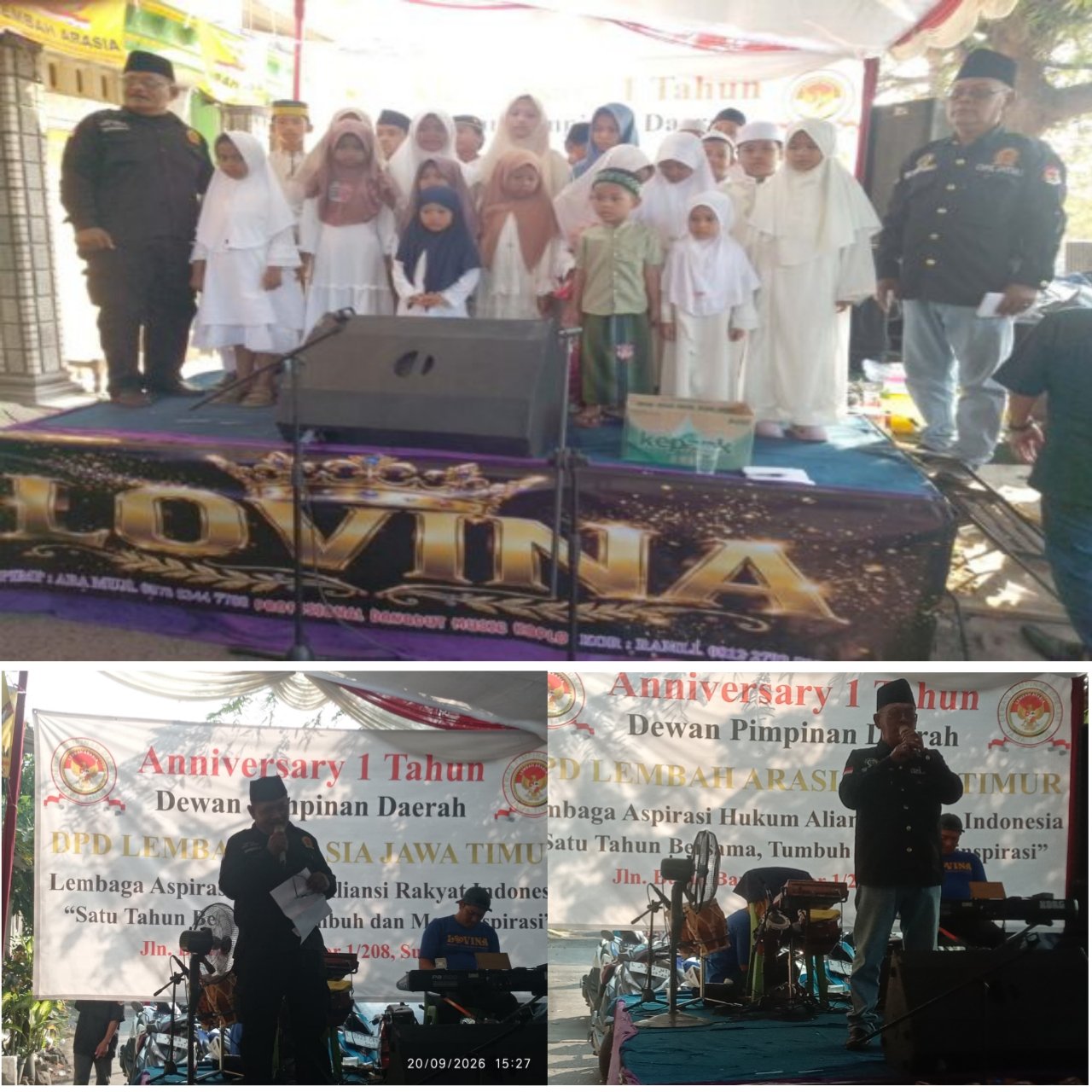 Bukan Sekadar Perayaan, Anniversary Ke-1 DPD Lembah Arasia Jatim Diisi Santunan Anak Yatim-Piatu