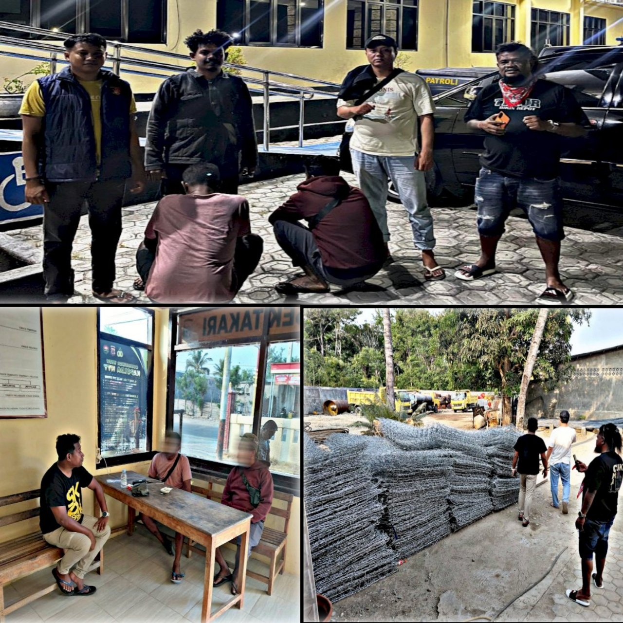 Gerak Cepat URC Resmob Polres Malaka, Dua Terduga Pelaku Dugaan Penggelapan Kawat Bronjong Diamankan