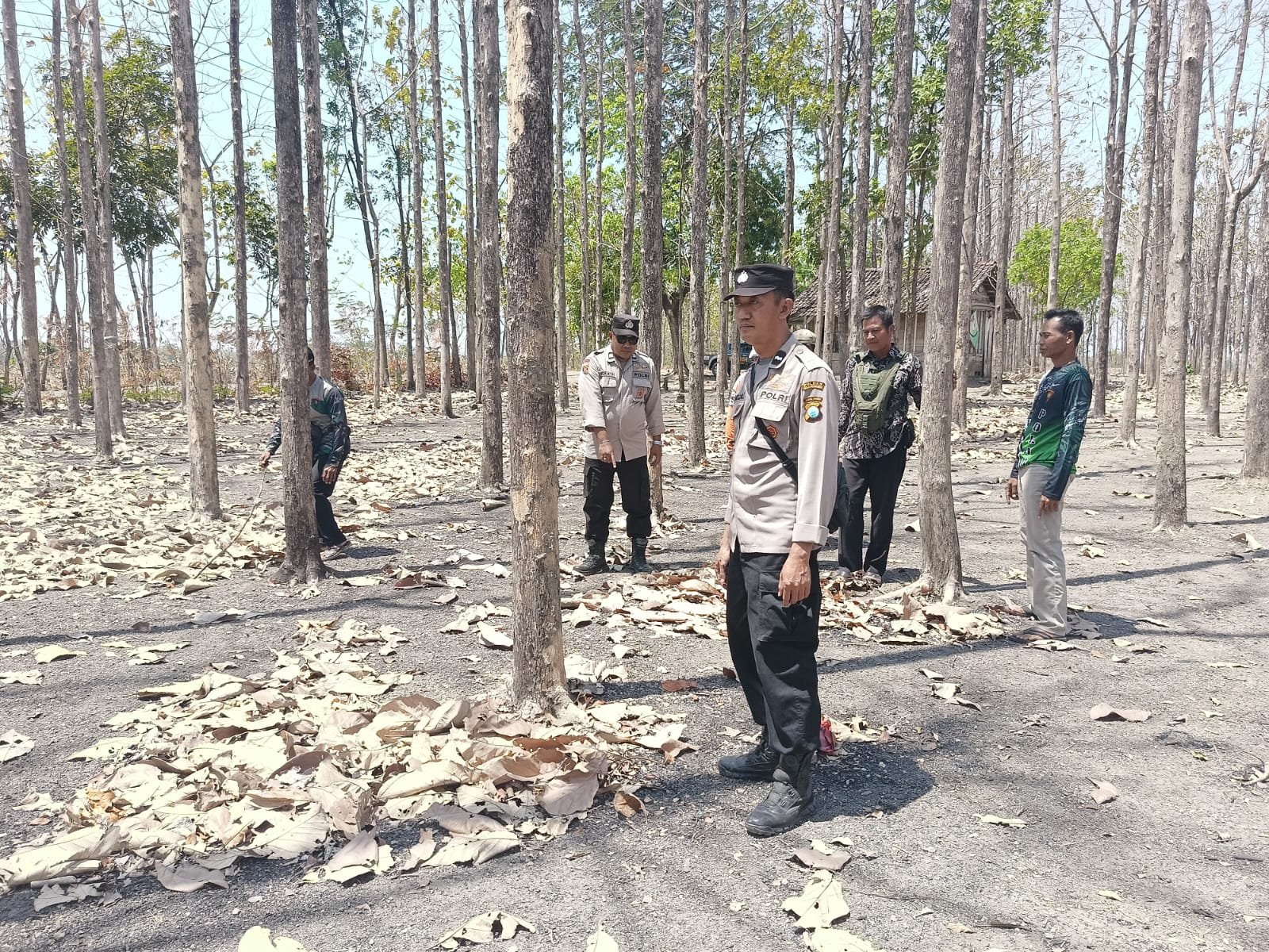 Sinergi Cegah Karhutla, Polres Bojonegoro Sisir Kawasan Rawan di Kedungadem