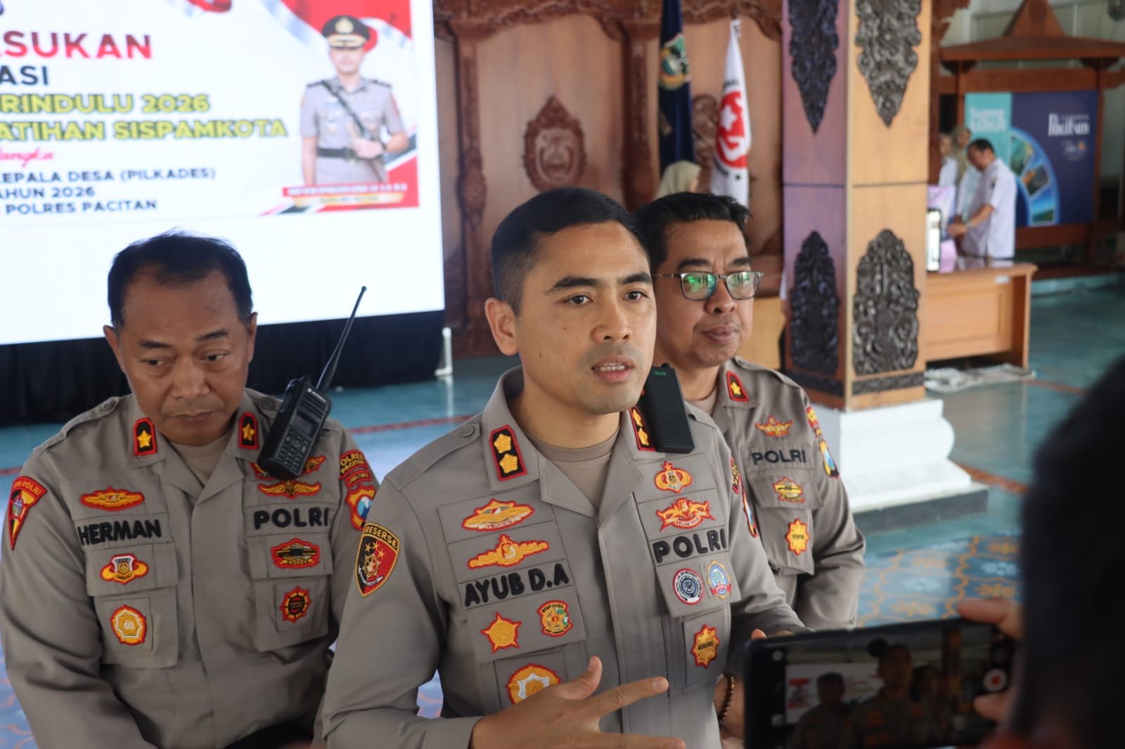 Polres Pacitan Gelar Pasukan Operasi Mantap Praja Grindulu 2026, Antisipasi Konflik Pilkades Serentak