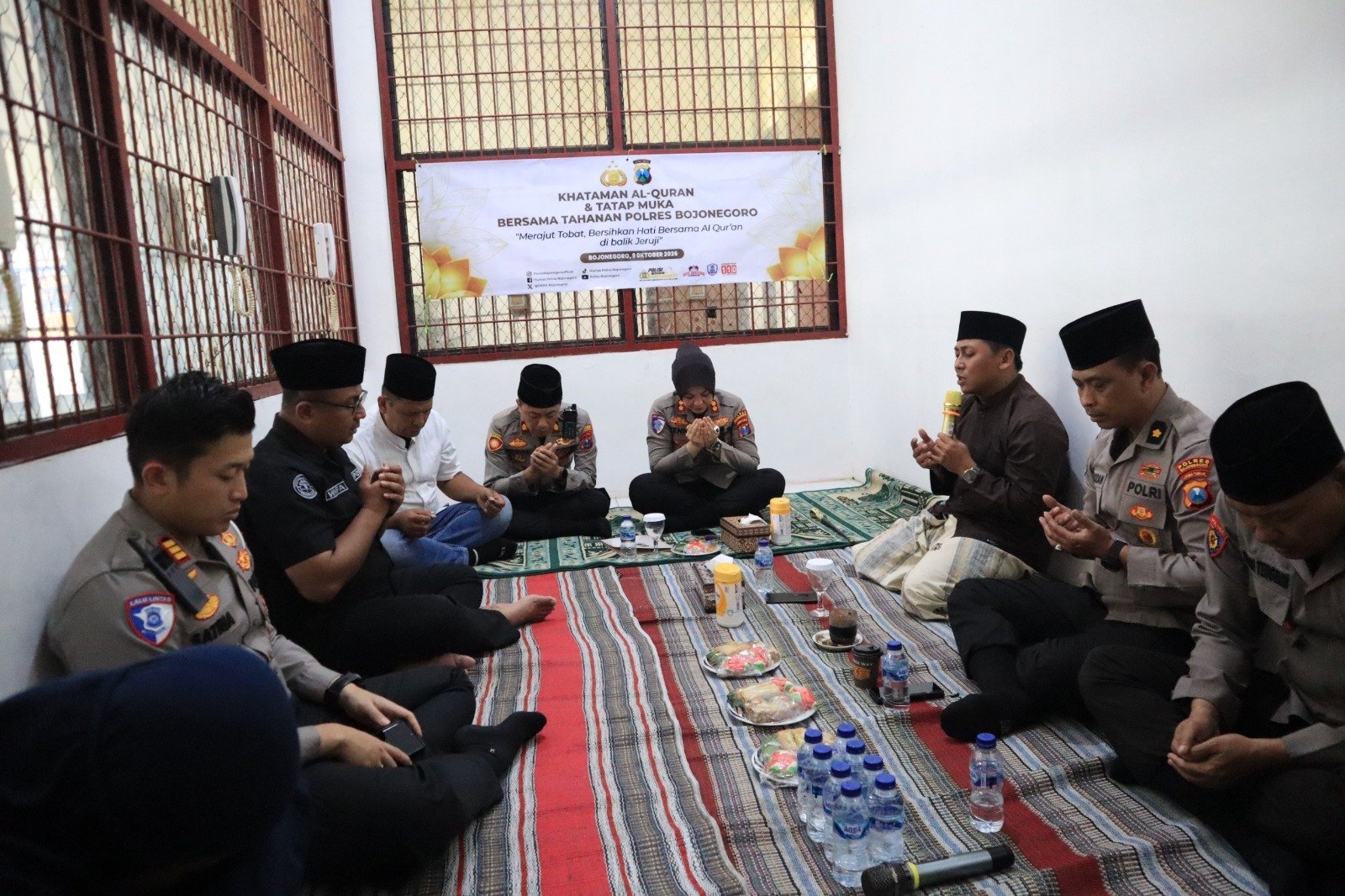 Polres Bojonegoro Gelar Khataman Al-Qur’an, Rajut Tobat di Balik Jeruji